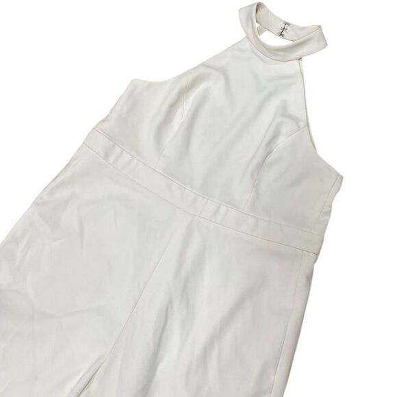 Jay Godfrey Off White Wide Leg Halter Mock Neck Manila Jumpsuit 12 - Picture 2 of 5
